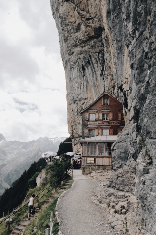 House on Mountain Edge