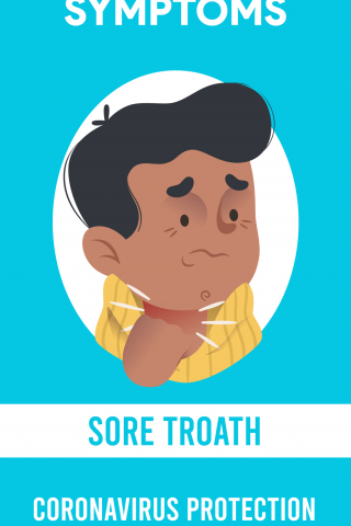 Symptoms - Sore Troath - CoronaVirus Protection mobile wallpaper