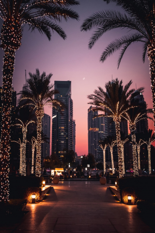 Dubai Marina - Dubai - United Arab Emirates mobile wallpaper