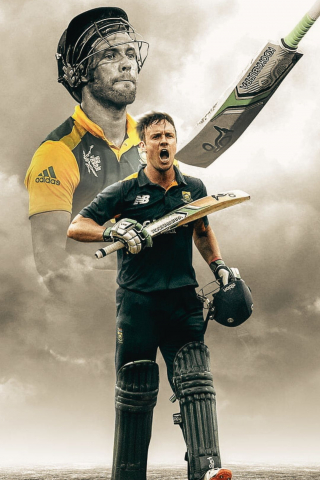 AB de Villiers Cricket player 17 mobile wallpaper