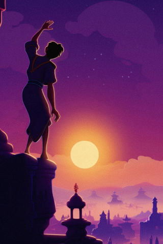 Alladin Cartoon Aesthetic mobile wallpaper