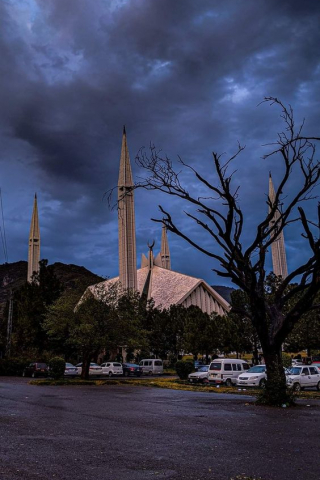 Faisal Mosque mobile wallpaper