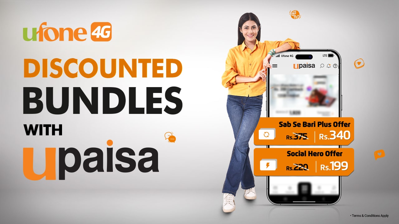 Ufone 4G Expands Discounted UPaisa Offers: Save More on Everything!