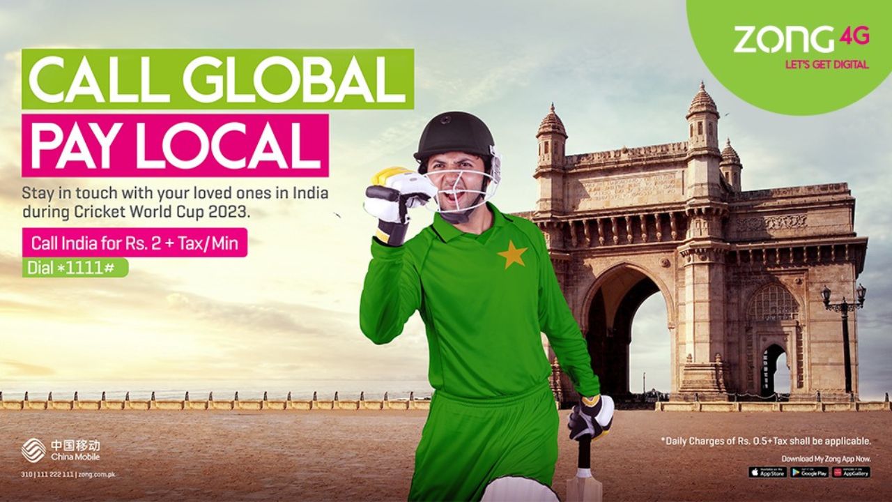  Zong 4G's 'Call Global Pay Local' Offer: A Boon for ICC Cricket World Cup Fans