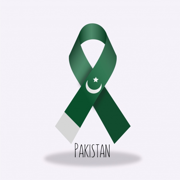 Pakistan Flag Ribbon - Download Mobile Phone full HD wallpaper