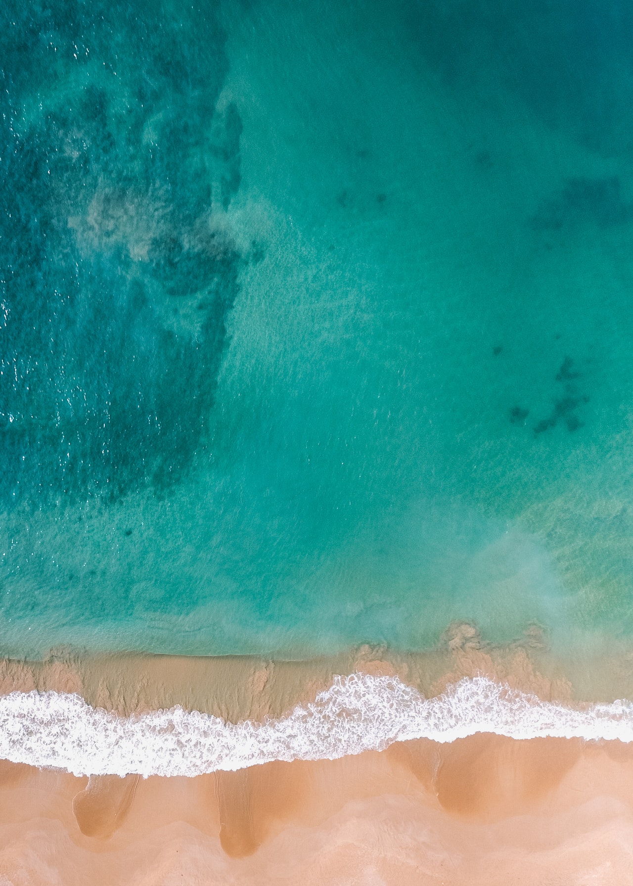 Aerial Blue Beach view - Download Mobile Phone full HD wallpaper